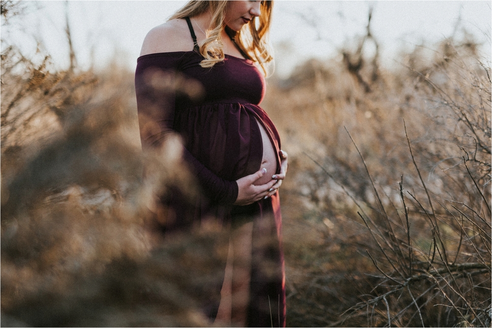 Boise Idaho Maternity Photographer Makayla Madden Photography Winter Maternity Session Maternity Gown Red Engagement Ring Maternity Session Sew Trendy Accessories