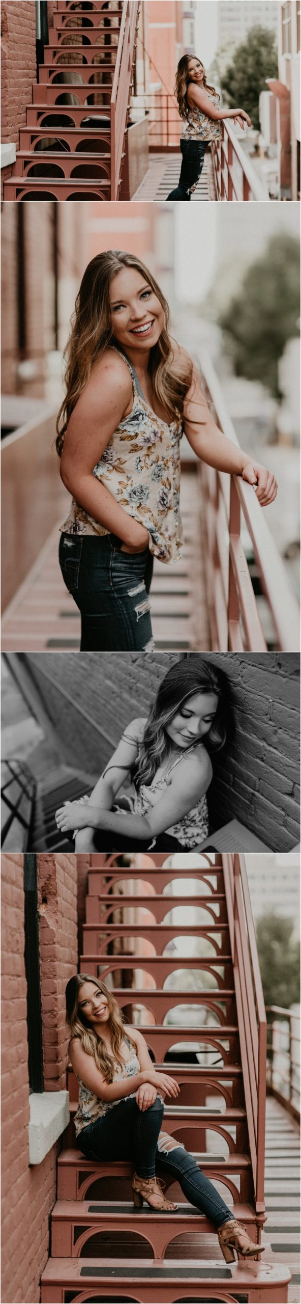 Makayla Madden Photography Boise Senior Photographer Fall Senior Pictures Urban Downtown Boise Outfit Location Ideas