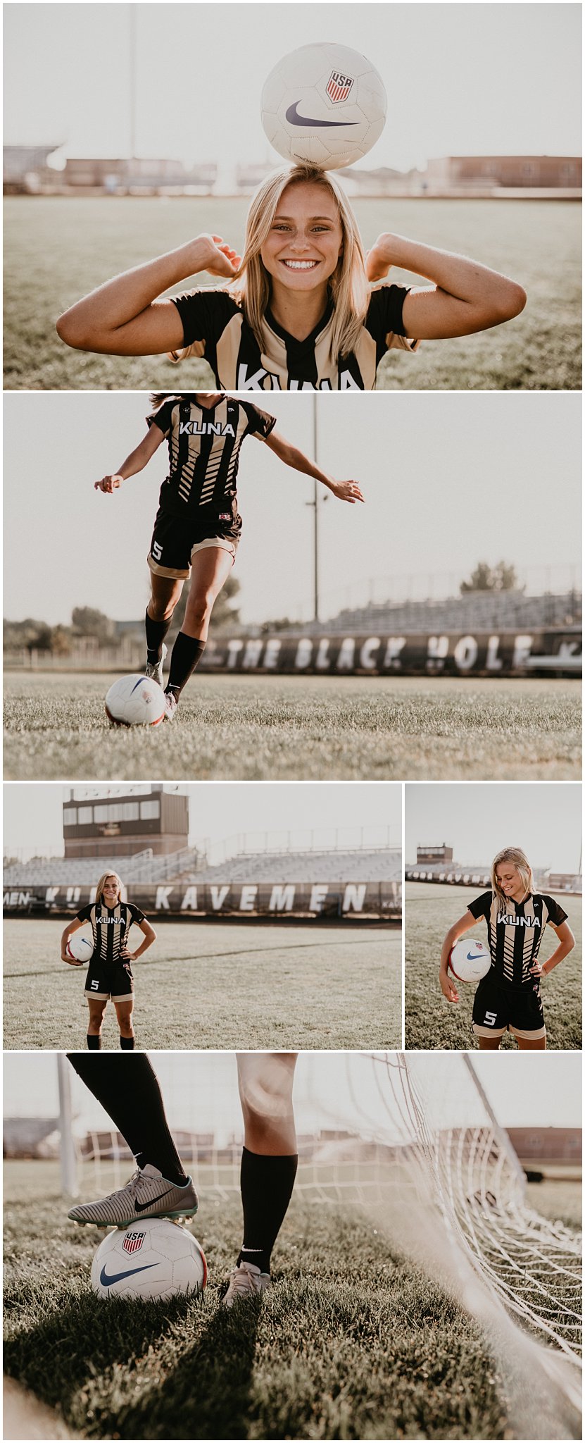 Boise senior photographer kuna high school soccer class of 2018 brooke ray senior pictures summer sports fun laughter Kuna Brooke Ray 