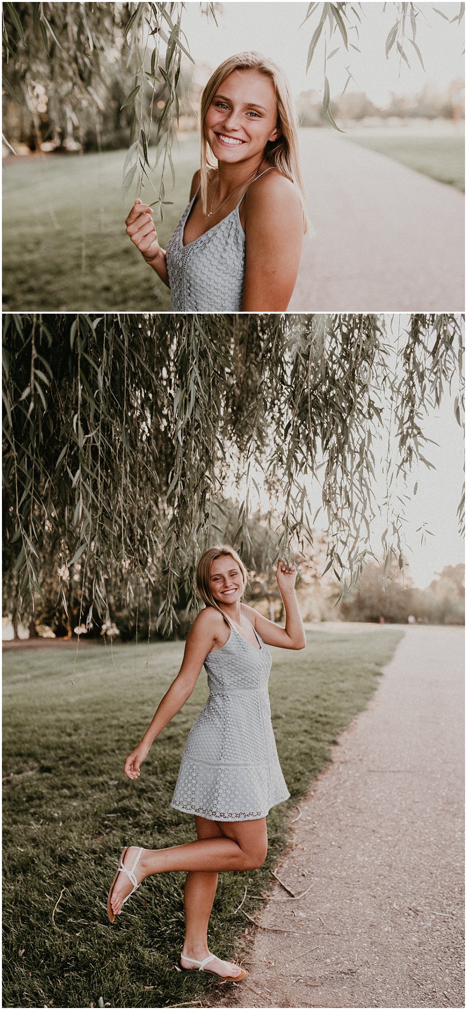 Boise Senior Photographer Makayla Madden Photography Kuna River Summer Senior Pictures Dress Outfit Ideas Beautiful Class of 2018 Freckles Laughter Idaho Photographer Willow Trees