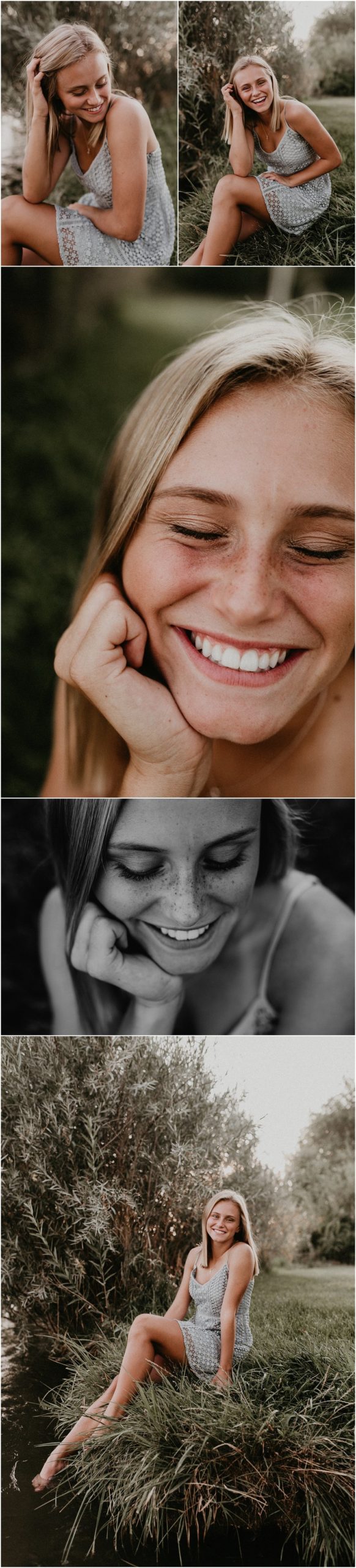 Boise Senior Photographer Makayla Madden Photography Kuna River Summer Senior Pictures Dress Outfit Ideas Beautiful Class of 2018 Freckles Laughter Idaho Photographer