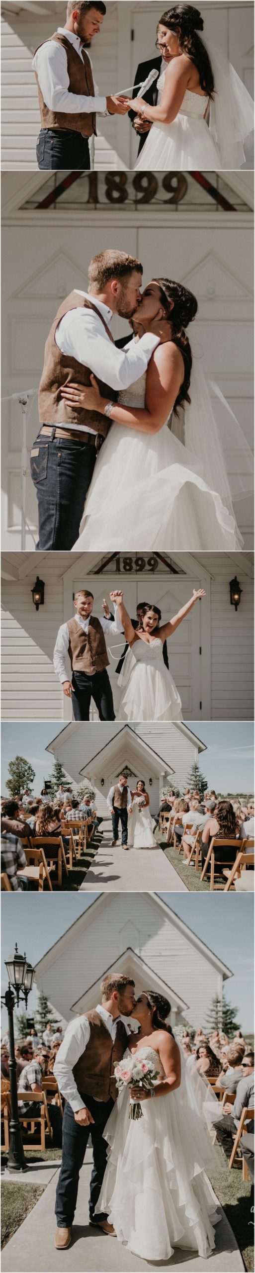 Boise Wedding Photographer Makayla Madden Photography Still Water Hollow Boise Wedding Venue Country Chic Rustic Bride and Groom Idaho Bride Summer White Chapel