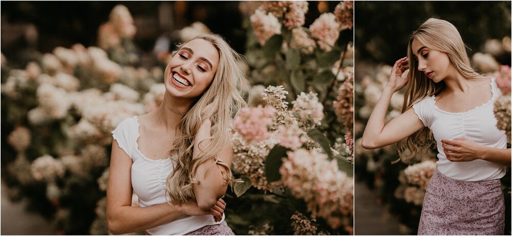 Summer Senior Portraits Sunflowers Downtown Boise Senior Photographer Spring Senior Session Ideas