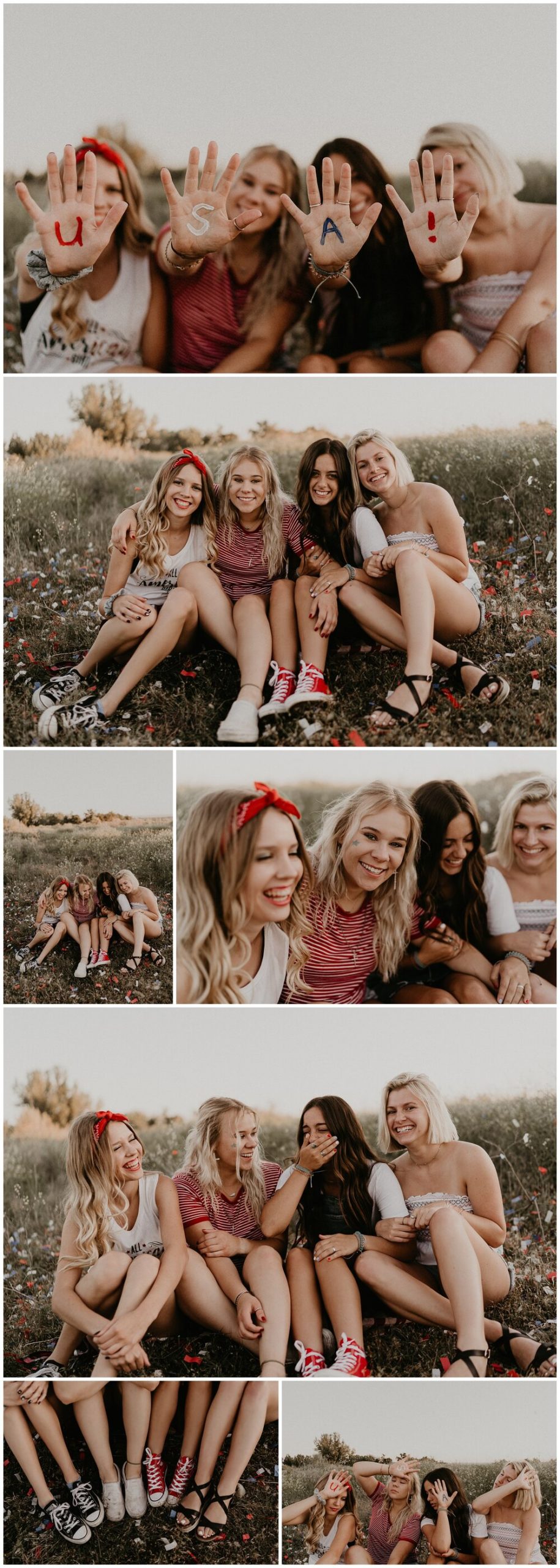 USA 4th of July Senior Pictures Best Friend Summer photo session boise senior photographer Idaho portraits red white blue cute picture ideas
